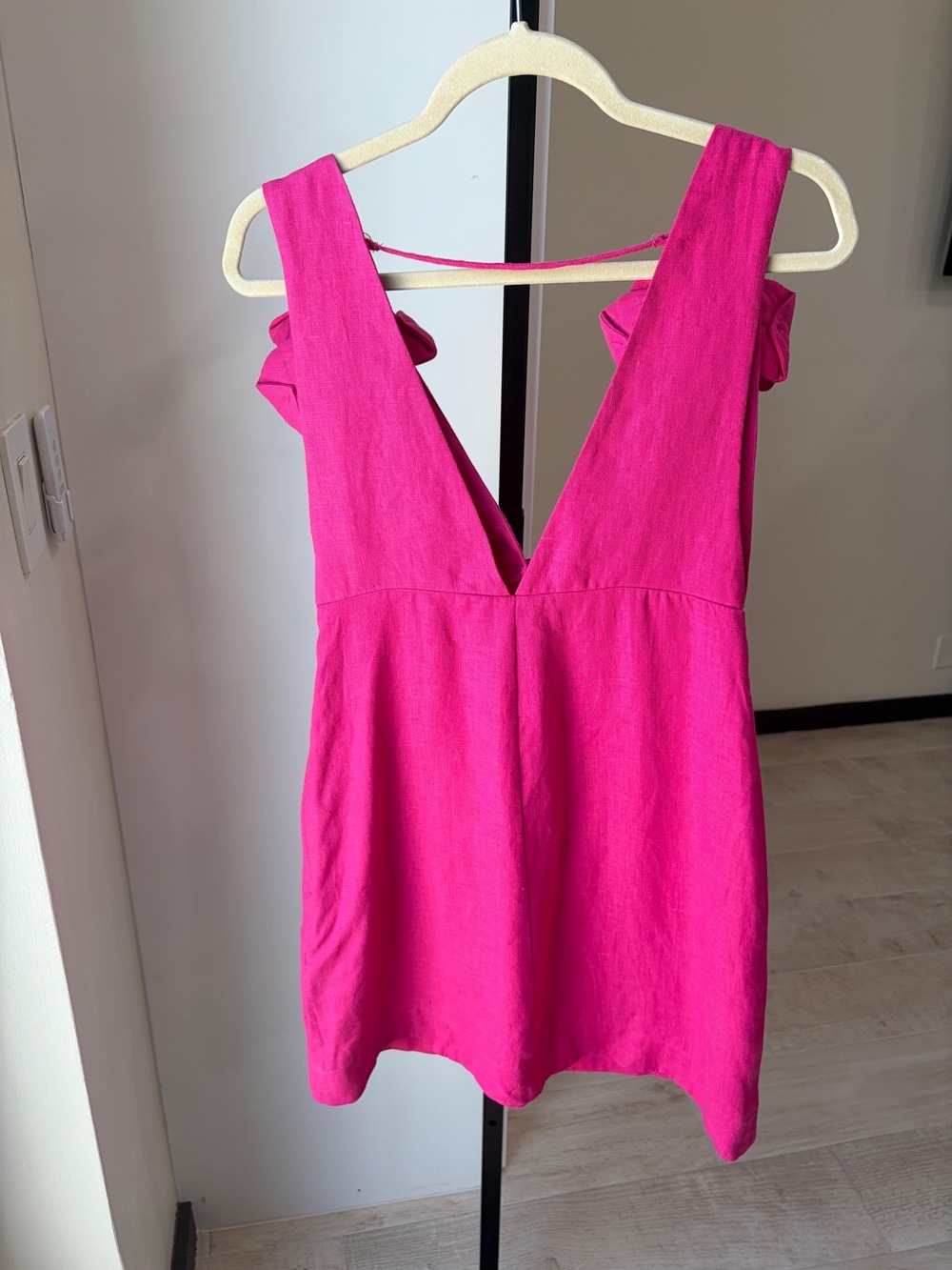 Farm Rio Pink 3d Flower Mini Dress - Picture 7 of 8